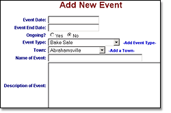 Add New Event