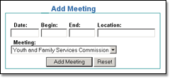 Meetings Schedule