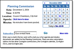 Meeting subscription