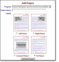 Rockefeller Family Fund - Add Project