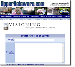 Upper Delaware Visioning Poll Creation
